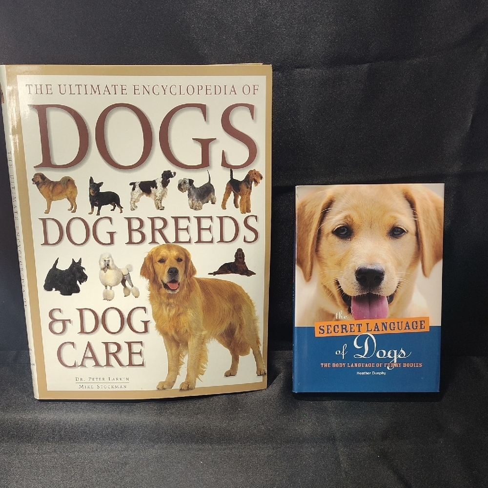 Dogs: Breeds & Care Guide + Secret Language of Dogs, Set Of 2 Books